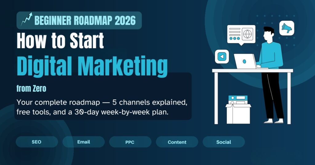How to Start Digital Marketing from Zero (Free Roadmap 2026)